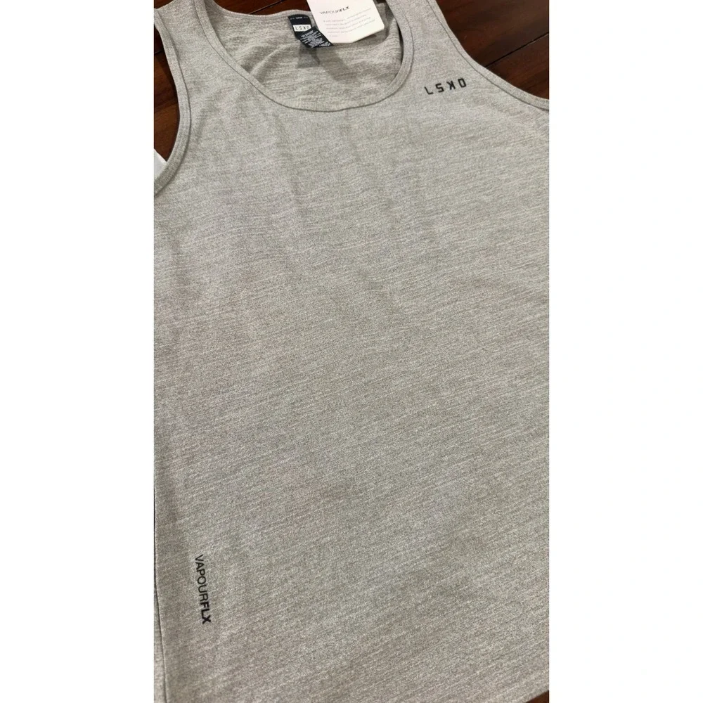 LSKD Perform Vapourflx Tank Top Light Grey Marl  Women's Size Medium NWT NEW